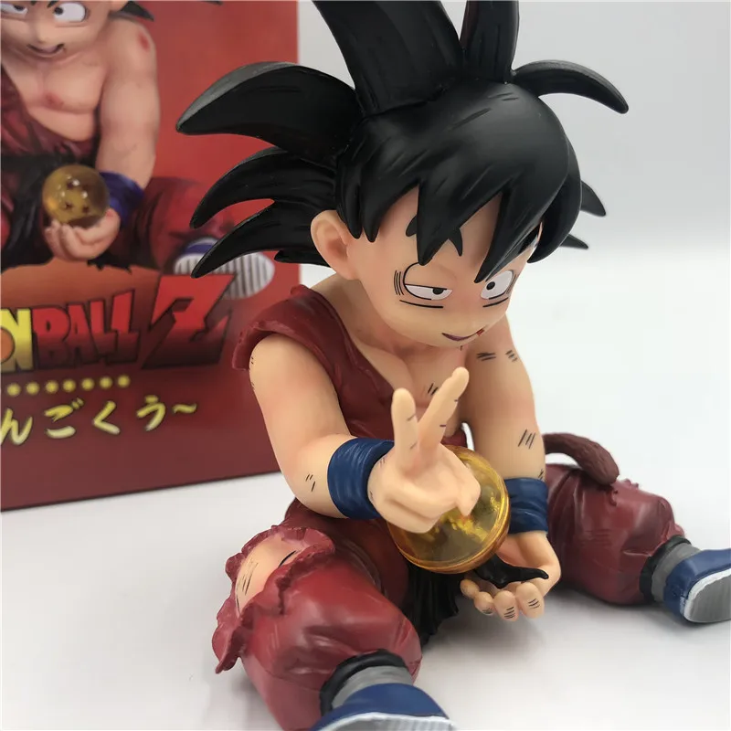 Dragon Ball Z малыш Гоку ранен Ver. Фигурку игрушечные фигурки из игры Dragon Ball DBZ(“Гоку сидя победный жест Вегета ГОКу Супер Saiyan Коллекция Модель