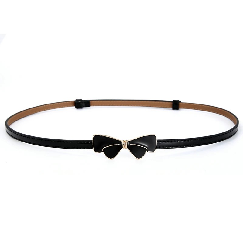 style 10 black color Новые модные тонкие ремни для женщин цветок застежка Женская лакированная кожа женский ремень платье Отрегулируйте cintos femininos черный свадебный - Color: style 10 black color