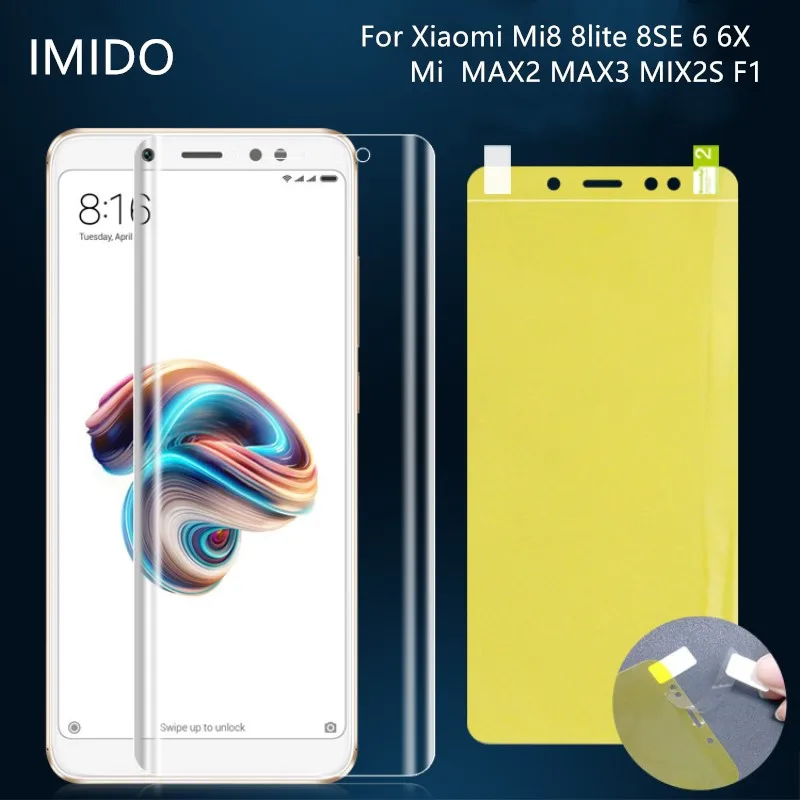 1/2 предмета в комплекте для Xiaomi mi 8 8SE 8lite max3 max2 F1 X2S 3D полное покрытие мягкий