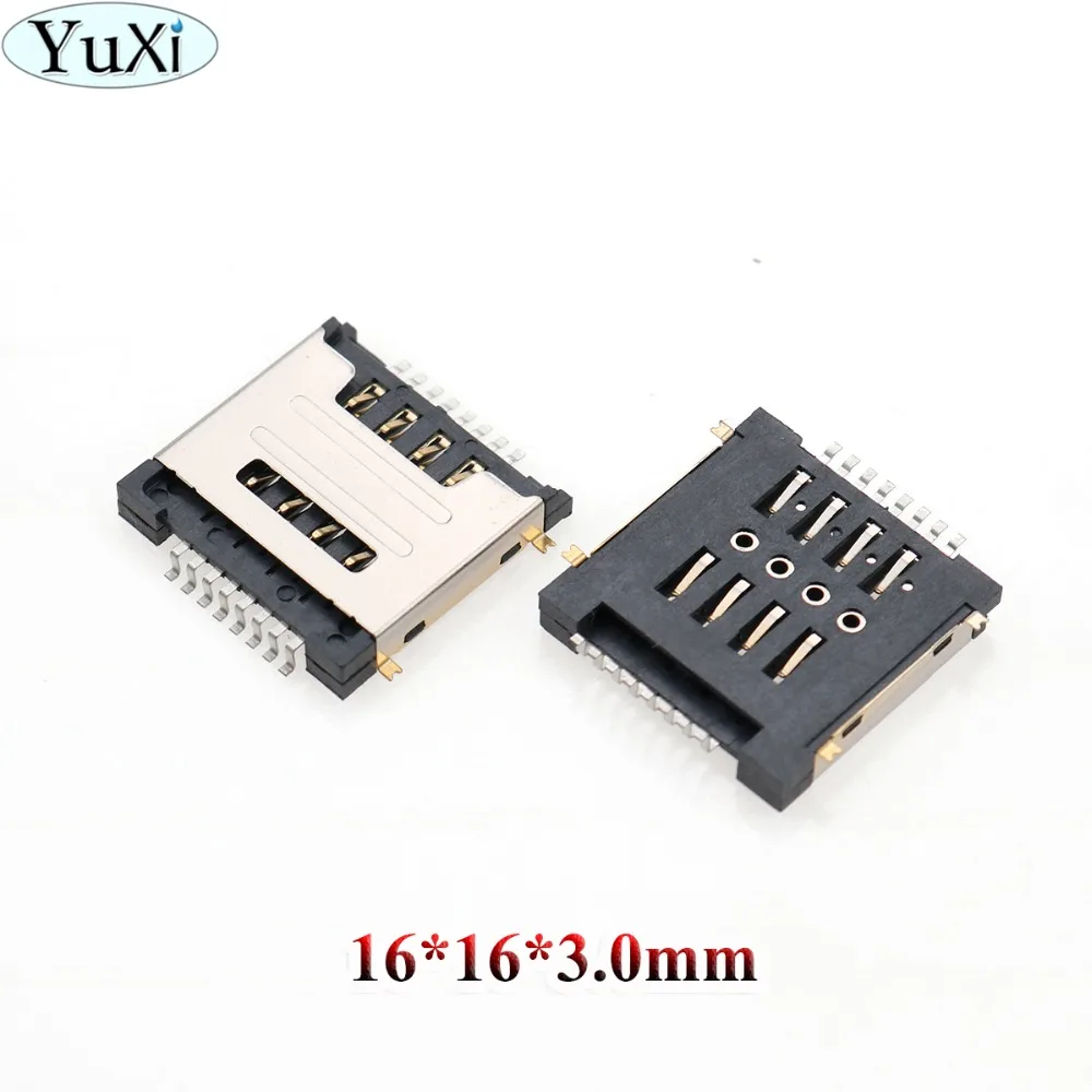Разъем для считывания SIM карт YuXi Huawei Y320 G7300 T00 Y325 y518 g600 g7300 Dual 8P замена разъема jiayu G2