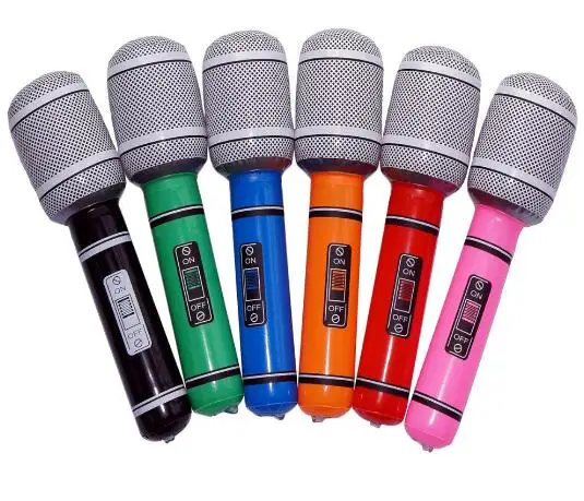 Надувной пластиковый микрофон 6 шт./лот 35 см|toys inflatable|gift giftsgift favor |