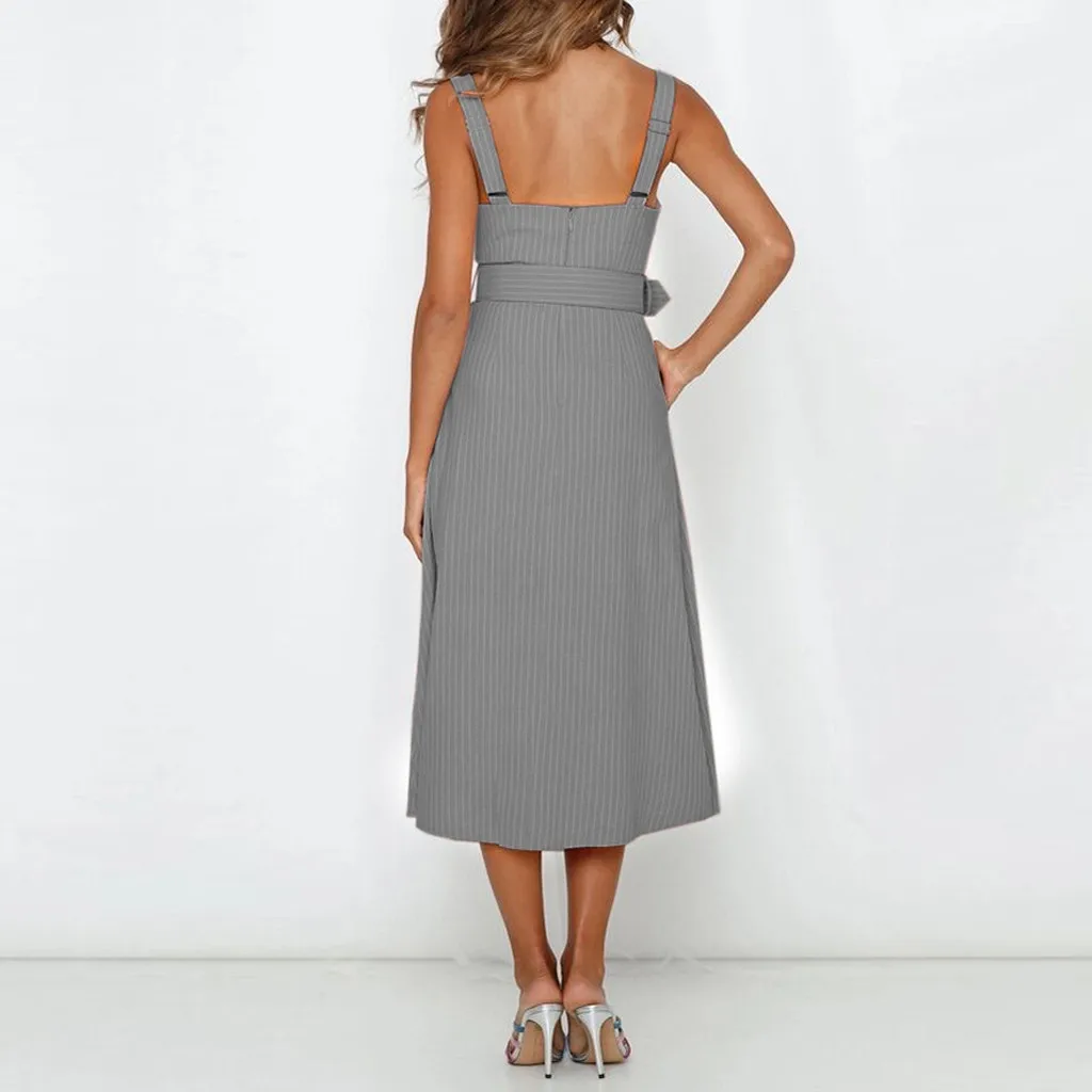 SAGACE 2019 женское платье летнее без рукавов повседневное свободная футболка с