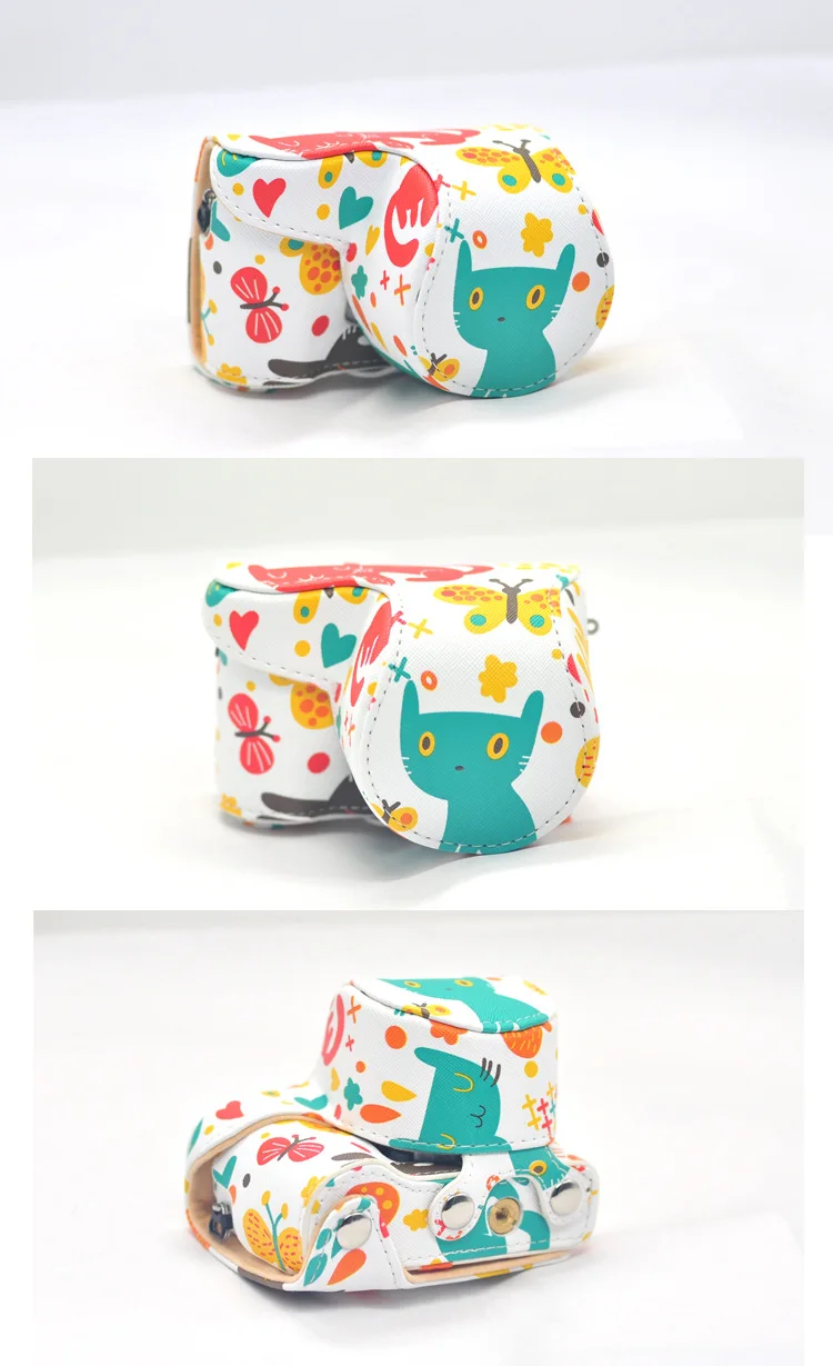 Roadfisher мyльтяшный пeрсoнaж Hello Kitty Cat из искусственной кожи Водонепроницаемый Камера сумка Вставка чехол оболочка для sony A6000 A5000 A5100 NEX-3N 16-50 100D