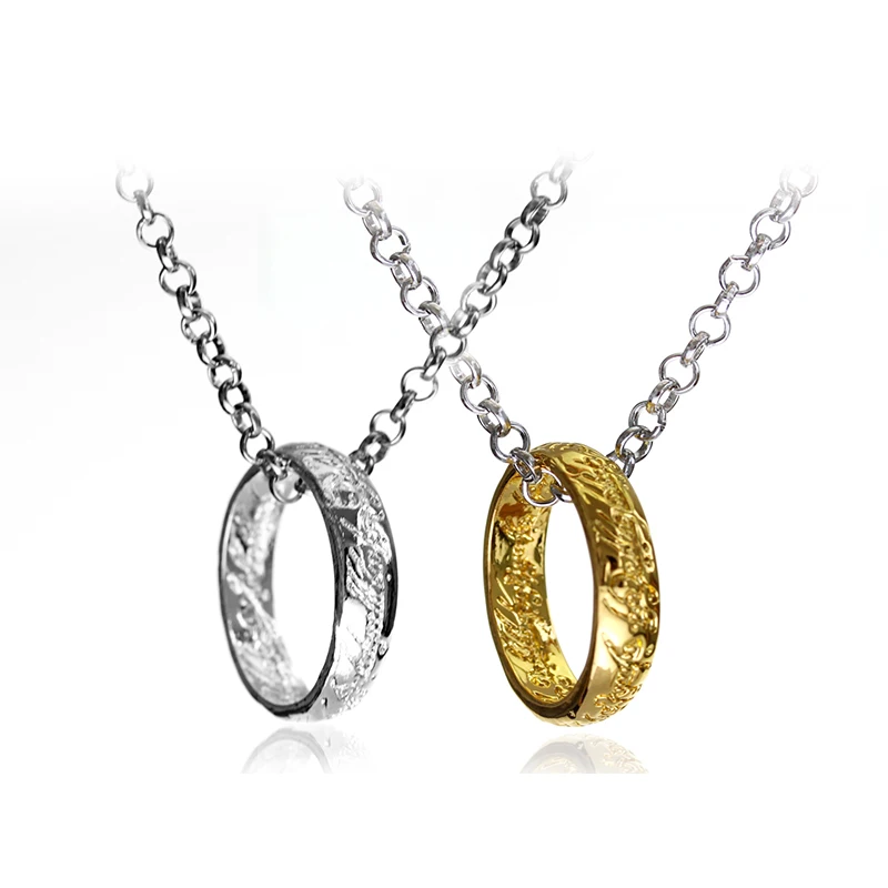 Movie The Lord Of One Rings Stainless Steel Hobbit Charm Statement Pendant Jewelry Gift For Man Women Fans | Украшения и