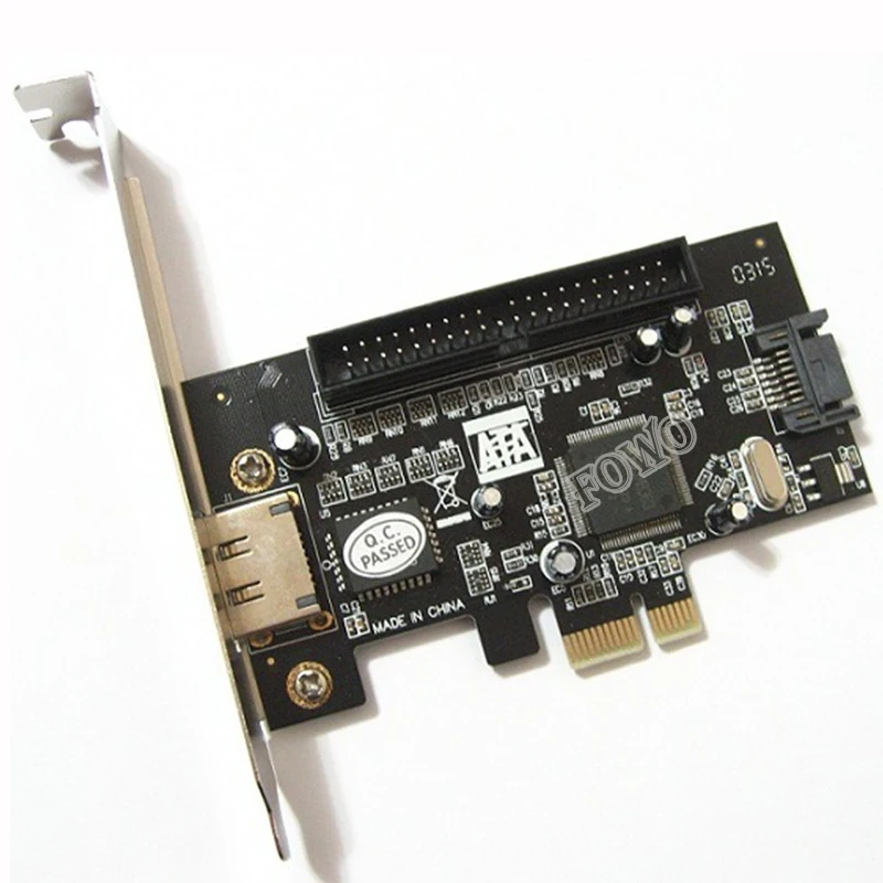 Плата контроллера PCI-e PCIE PCI express для IDE SATA2.0 eSATA Combo 1 порт IDE+ 1 порт SATA+ 1 порт eSATA RAID Card JMB363 чип