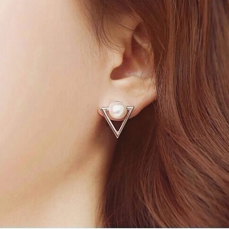 Лидер продаж модные серьги гвоздики с искусственным жемчугом для женщин