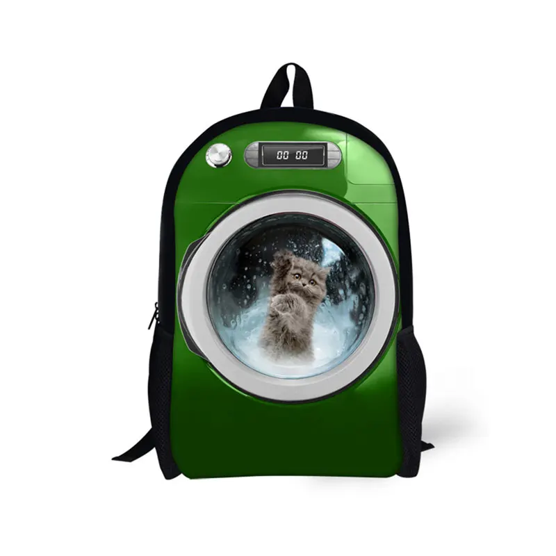 Детский сад 3D печать милые школьные сумки забавный кот пространство цвет