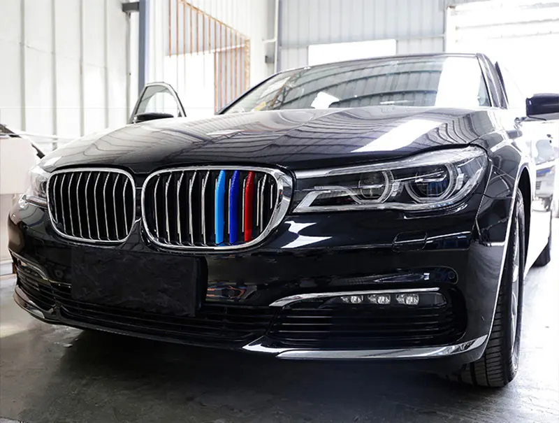 3 шт. передняя Накладка на решетку автомобиля BMW 7 серии G12 G13 2016 2017 2018|Абажуры| |