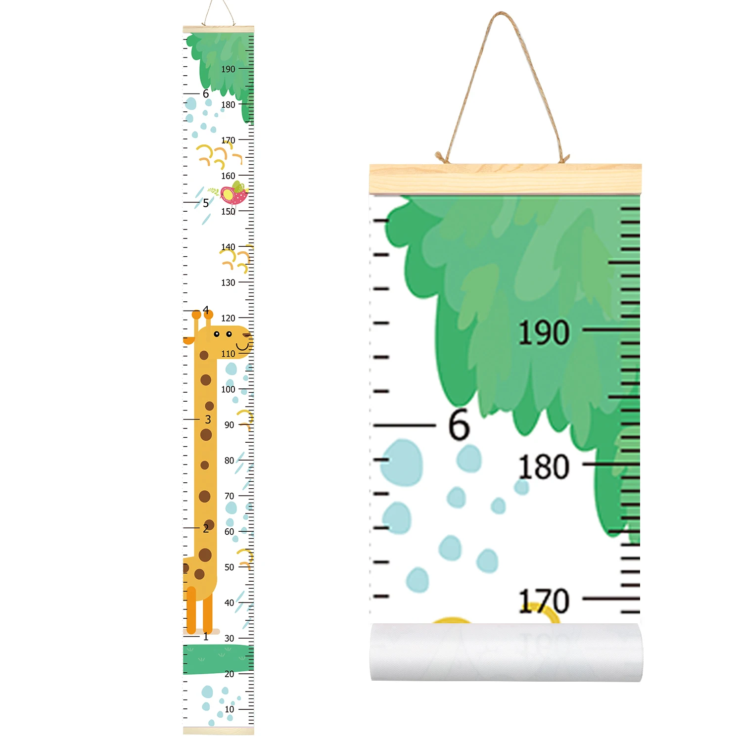 Таблица роста жирафа детская настенная линейка съемная таблица измерения высоты