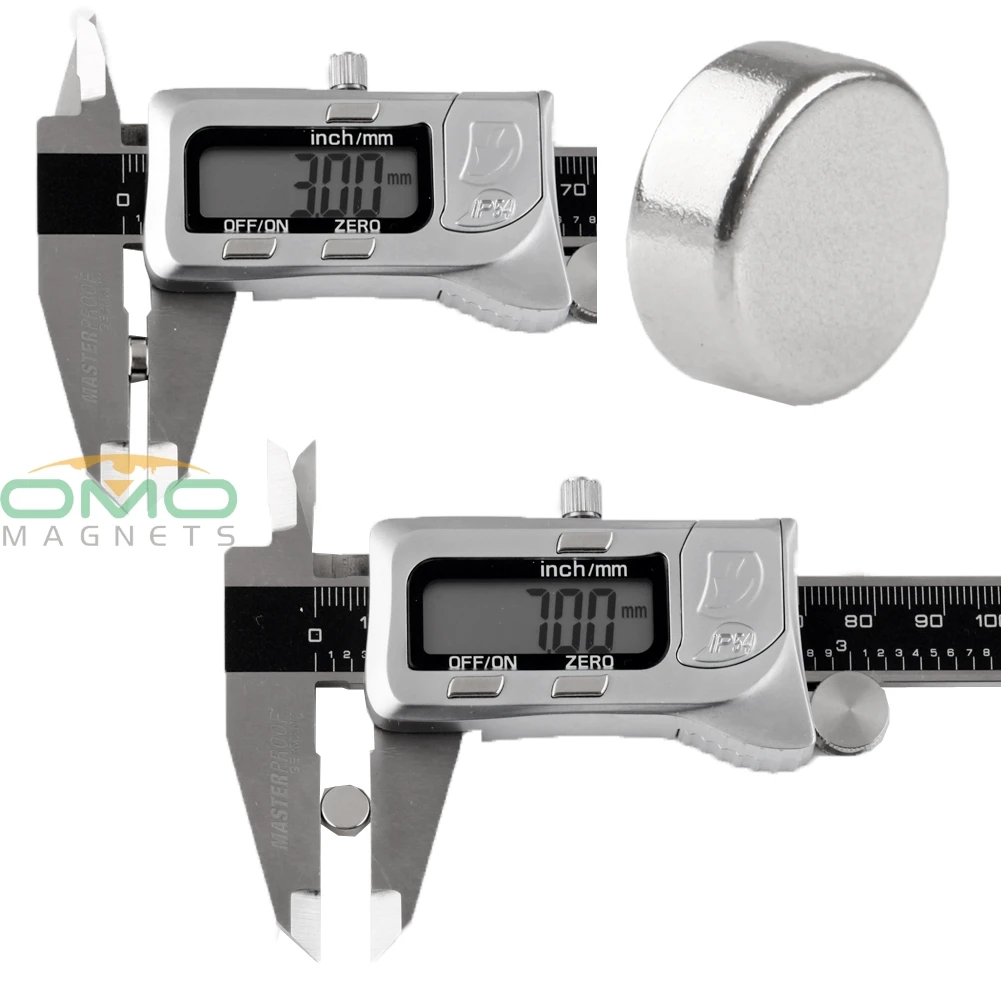 OMO Magnetics 100 шт. N35 диаметр 7 мм x 3 толстый диск редкоземельные неодимовые магниты