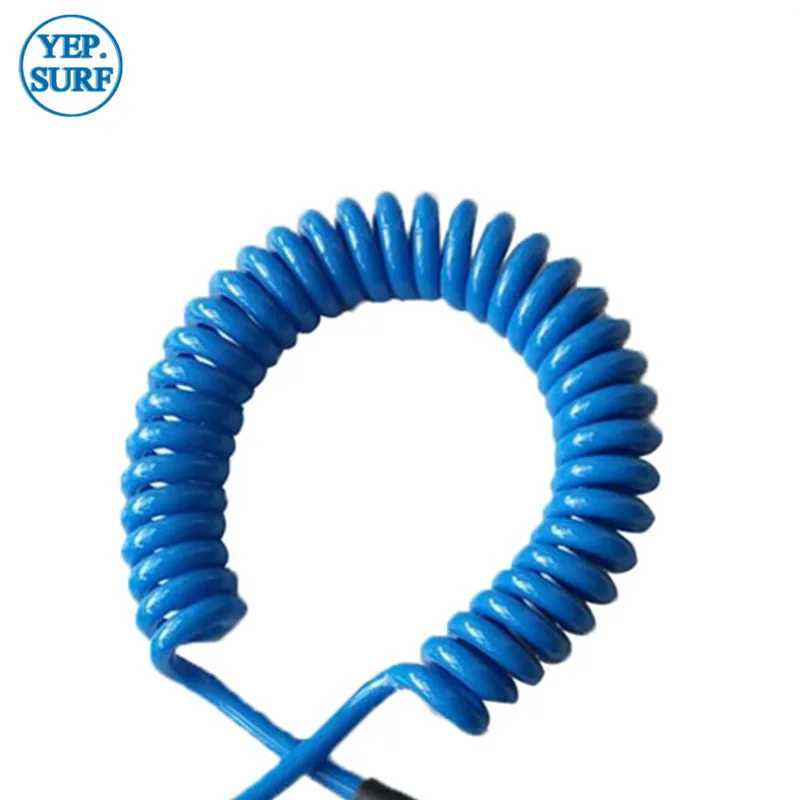 Спираль для серфинга 9 футов 7 мм спиралевидный поводок Синие Цвета рушение новый