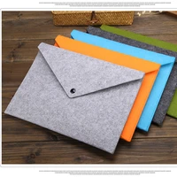 simple a4 big capacity document bag pad business briefcase file folders chemical felt filing product 5colors available