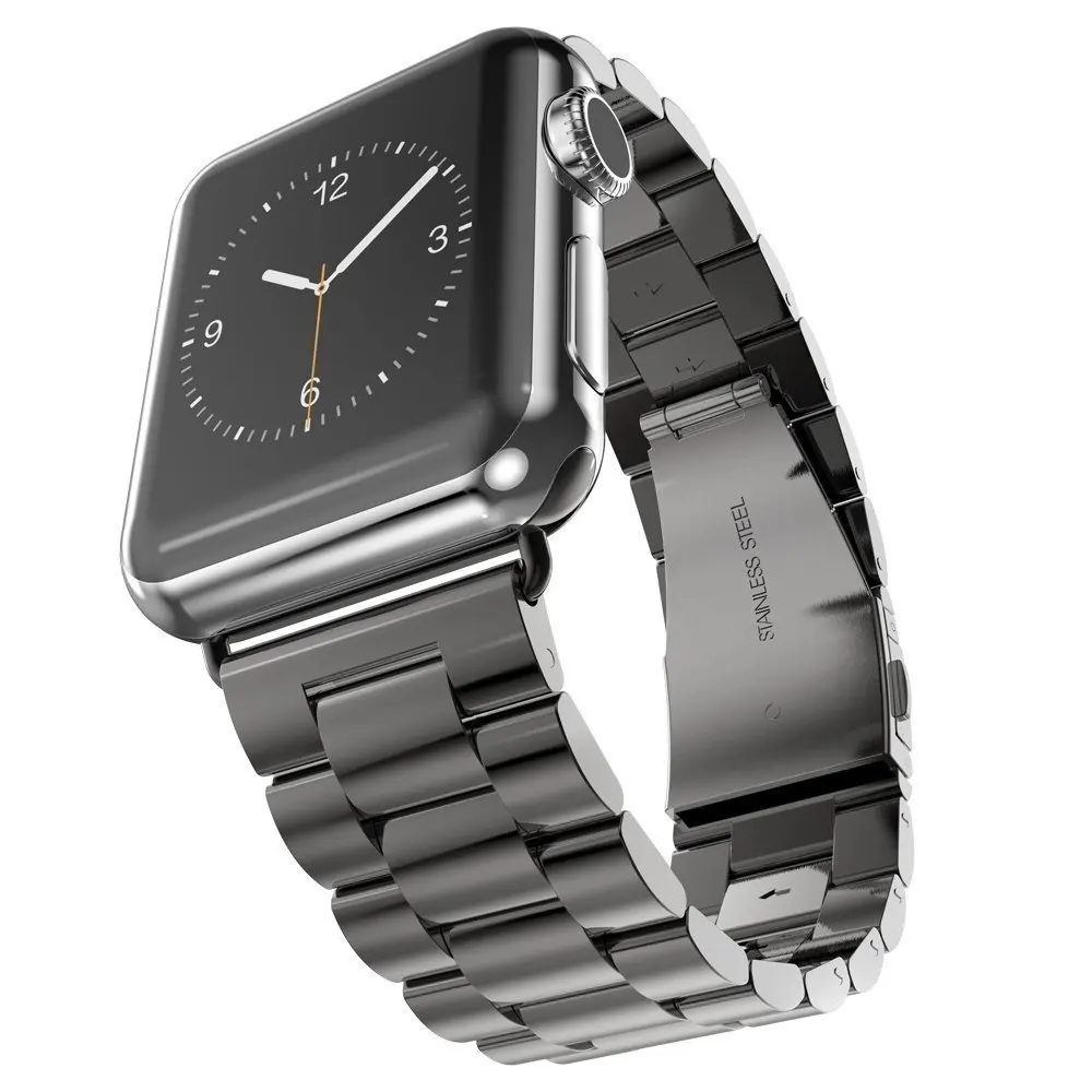 Ремешок для Apple Watch 44 мм 40 мм 38 мм 42 мм модный металлический спортивный браслет из нержавеющей стали ремешок для iWatch Series5 4 3 2 1 ремешок для часов