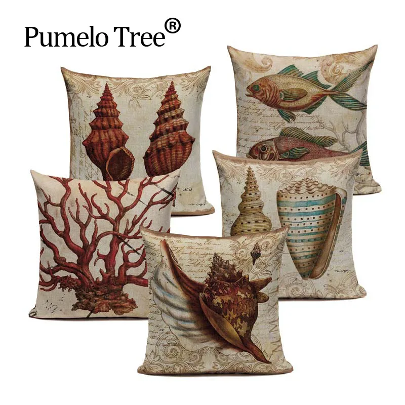 Подгонянные хлопковые льняные морские американские раковины тропические