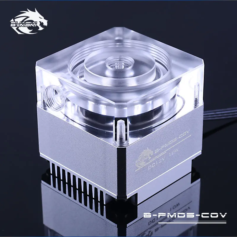 Bykski B-PMD3-COV, PWM DDC насосы, RBW, максимальный поток 600л/ч, Максимальный подъем 6 метров, требуется установленный Bykski 50 мм Диаметр резервуара