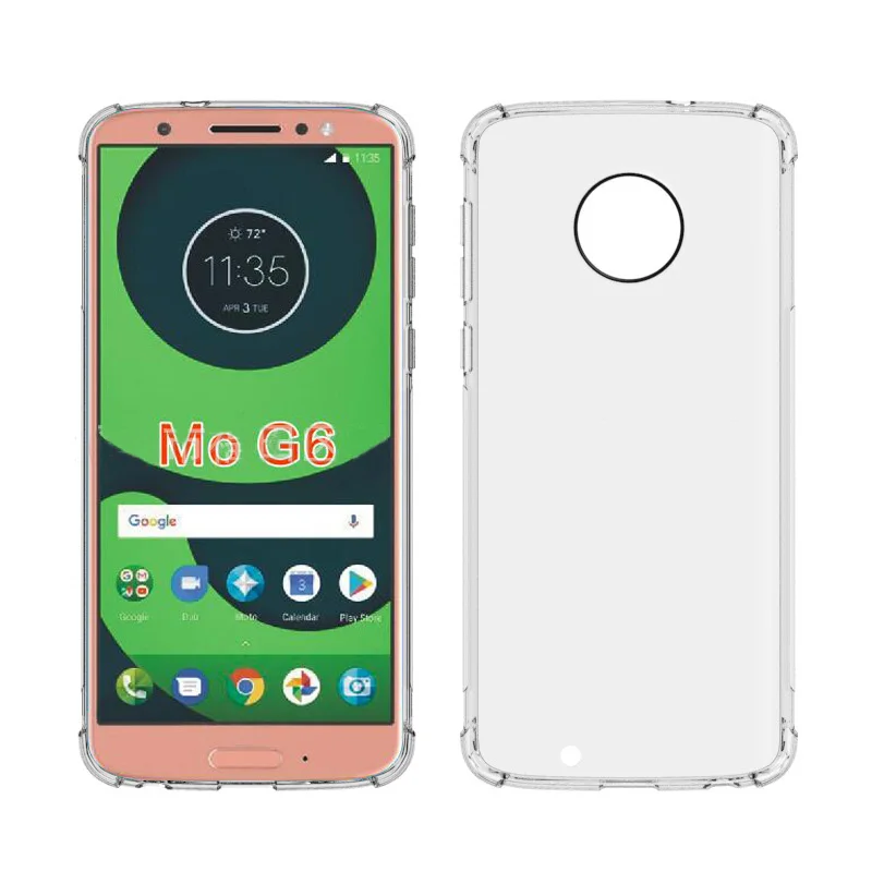 Прозрачный прозрачный силиконовый чехол из ТПУ для Motorola Moto G6 5 7 In Aqua задняя крышка