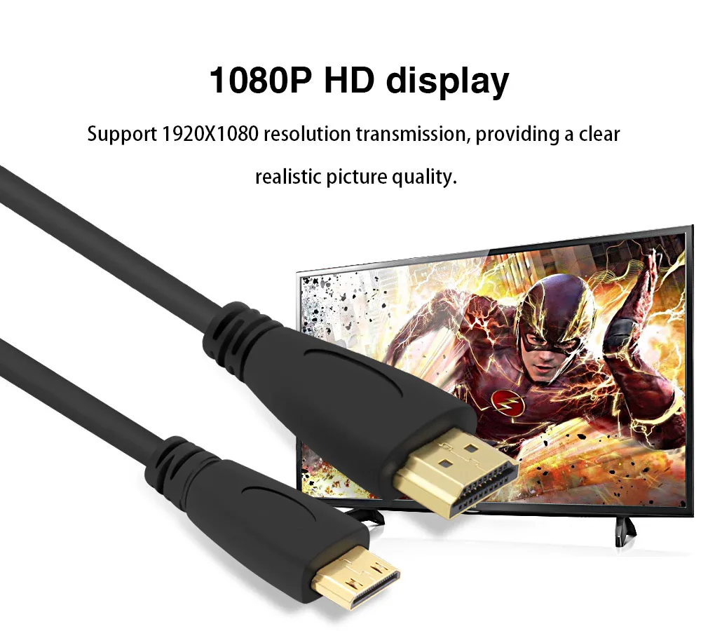 Мини Кабель HDMI в 1 м 5 2 3 штекер 0 высококачественный кабель 4K 3D для планшета