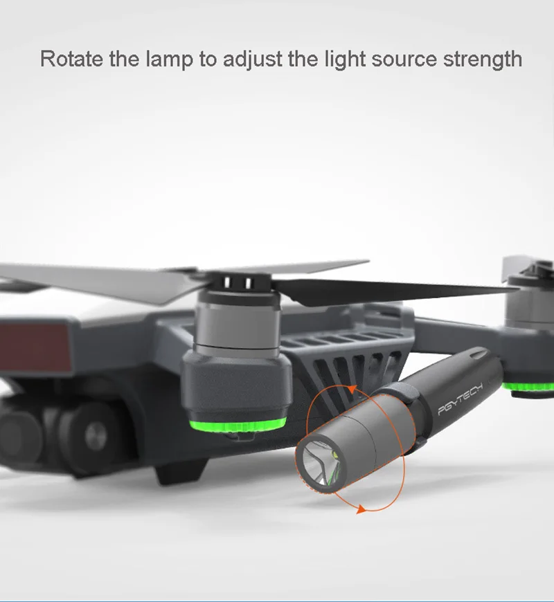 PGYTECH светодиодный свет комплект для DJI Spark портативный ночной полет светодиодные лампы Комплект для Spark Drone аксессуары