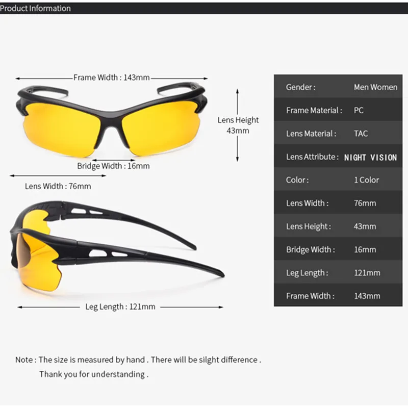 Взрывные I Key Buy Брендовые очки ночного видения мужские для вождения женские