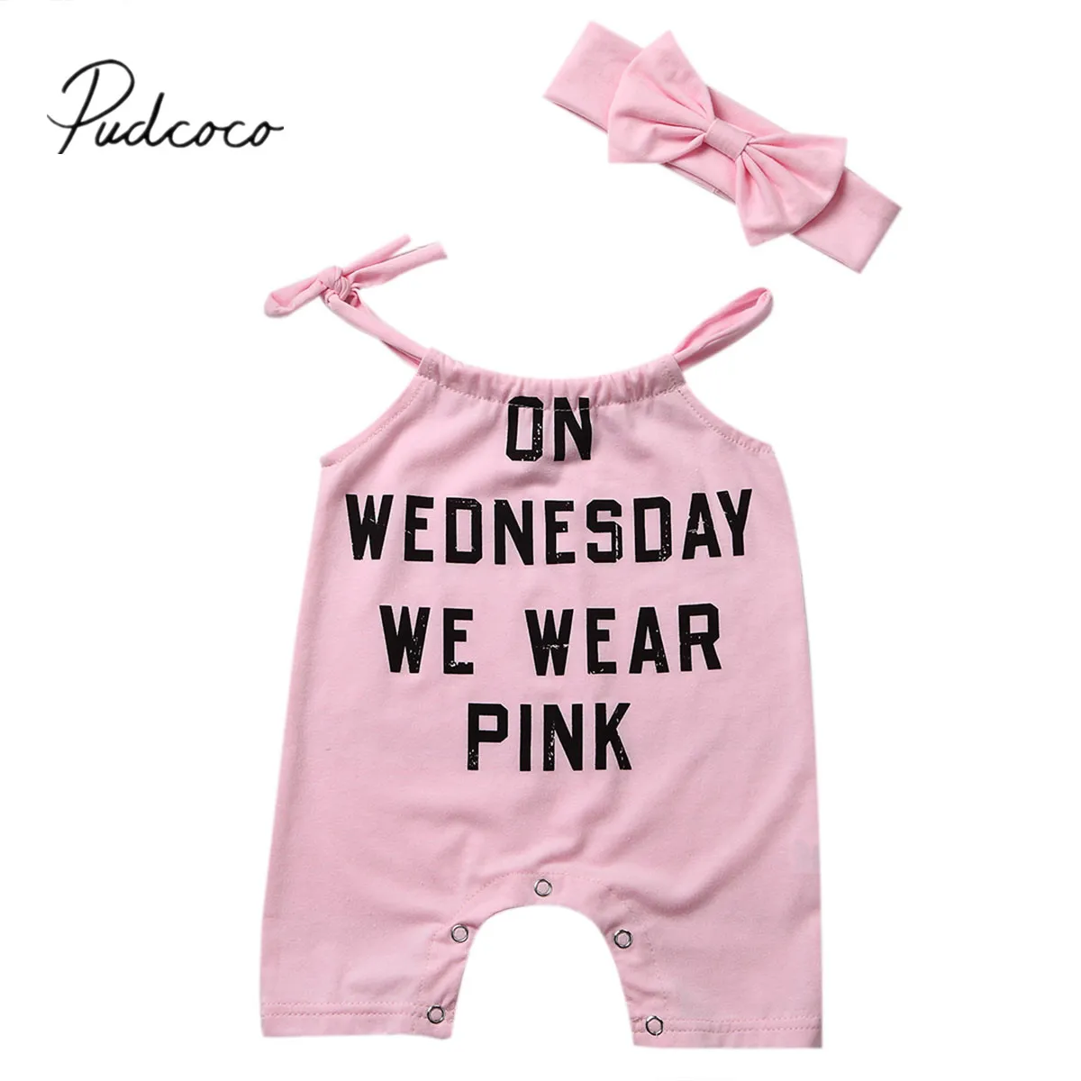 Новинка 2018 2 шт. розовый хлопковый комбинезон с надписью для новорожденных