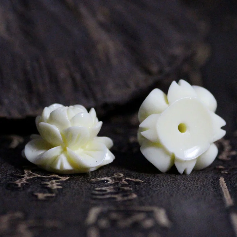 5 шт. натуральный белый лотос резьба по дереву раковина тридакны камень Будда