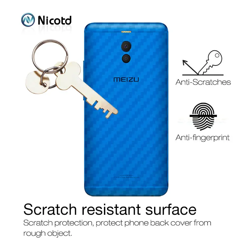 Nicodd 3D защита экрана из углеродного волокна для Meilan Note 9 M6 M6T задняя крышка Защитная