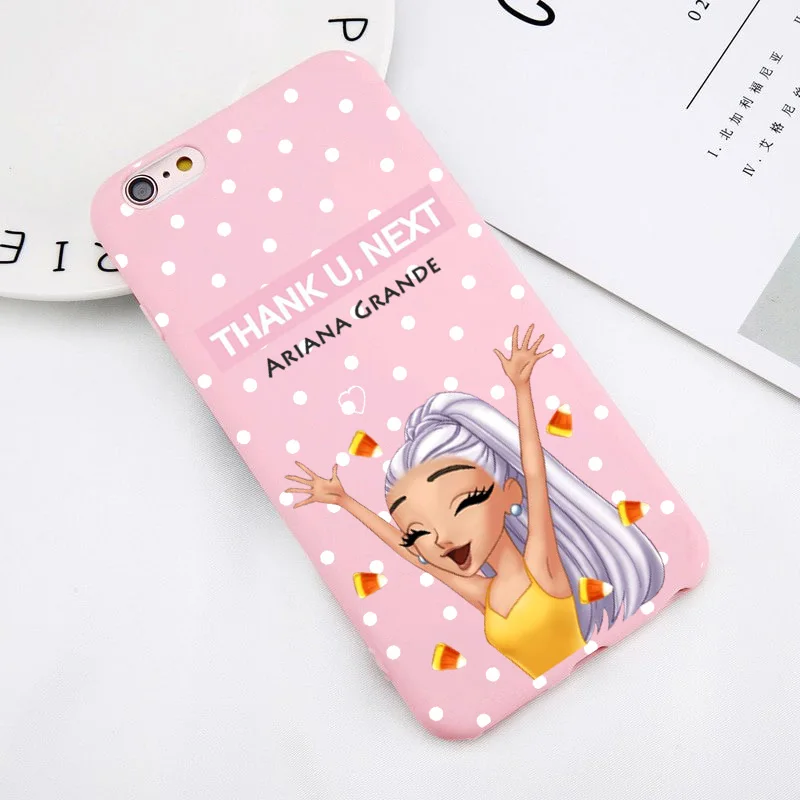Чехол Ariana Grande Ag ciciber thank u, the next adoante из ТПУ для iPhone 4 5 6 7 8 plus x XR fundas Capa Cover - Цвет: --P