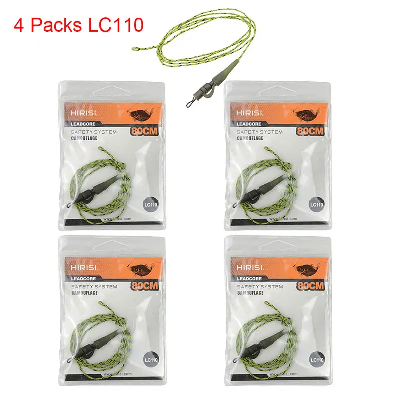 4pcs LC110 4 x свинцовые зажимы для ловли карпа, безопасные свинцовые зажимы, плетеная леска, Клеммная снасть, быстрые ссылки, рыболовные снасти, Leadcore - Цвет: 4pcs LC110