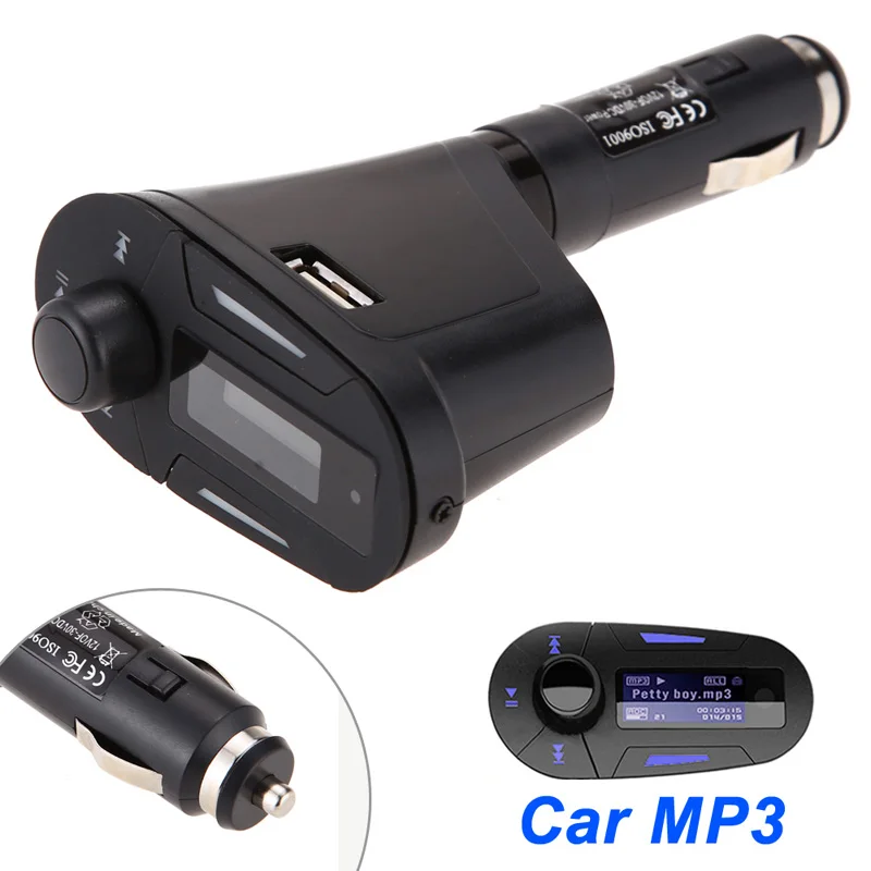 Мультиязычный модулятор USB MMC зарядное устройство удаленный MP3 плеер