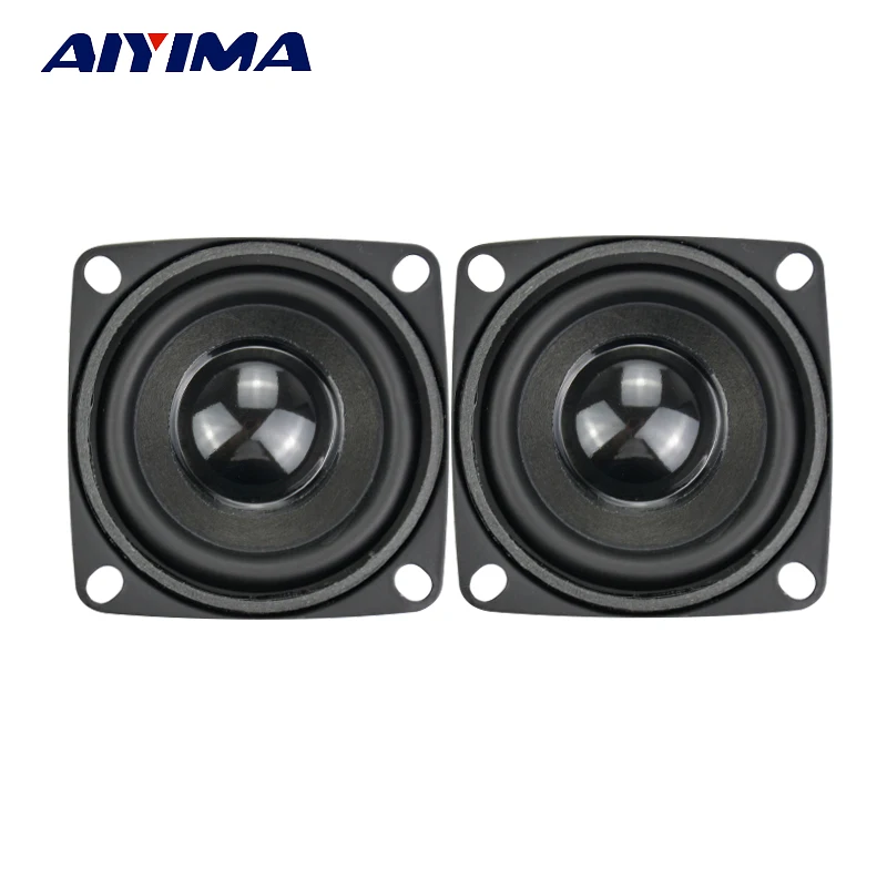 AIYIMA 2 шт. сабвуфер HIFI 2 дюйма 4 Ом 5 Вт полный спектр динамик мини нч колонки DIY аудио сабвуфер громкоговоритель