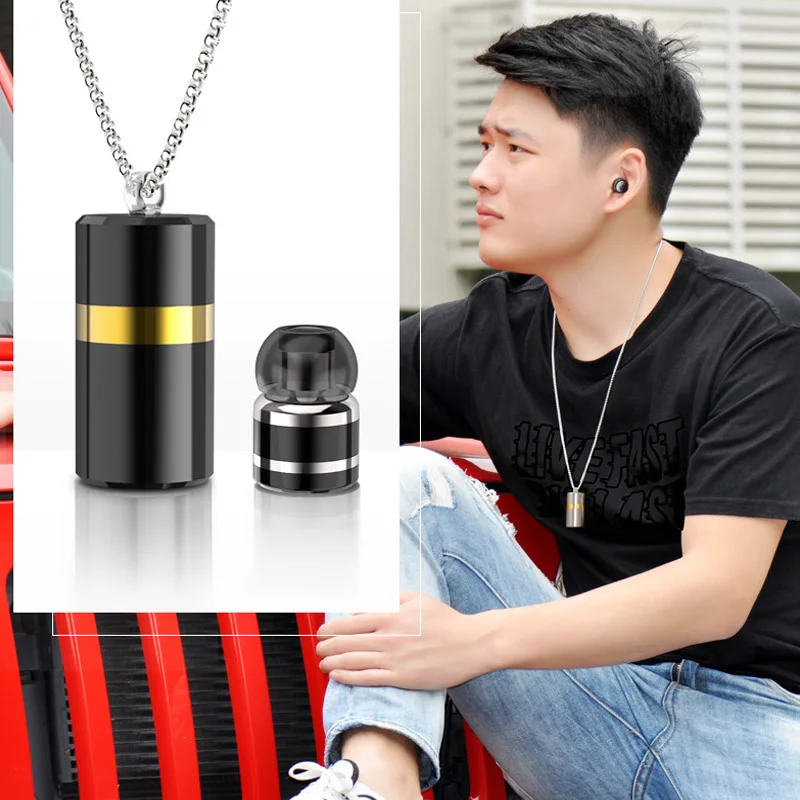 Мини Беспроводной Bluetooth Наушники Спорт наушники кулон гарнитура встроенный