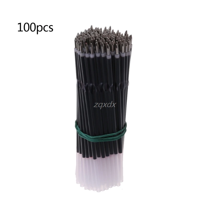 

100Pcs Roller Ball Ballpoint Pen 0.7mm Stander Refill High Quality Lead Rods Black Blue Red Office School Writing Supplies July