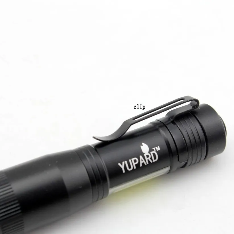 

4 Mode Mini Portable Working lamp 450LM Q5+COB LED Flashlight ZOOM torchflashlight life Lighting lantern Use AA /14500 Battery