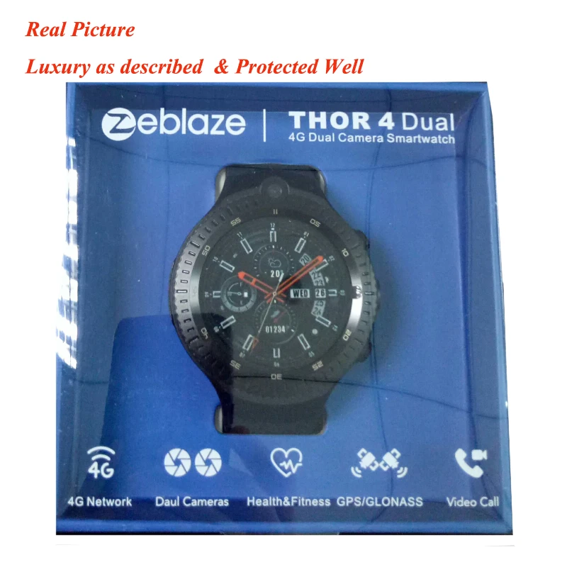 4G Смарт-часы для мужчин zeblaze thor 4 двойной 5MP+ 5MP двойная камера gps умные часы на системе Android сердечного ритма pk Тор 4 pro/allcall w2 w1 Часы