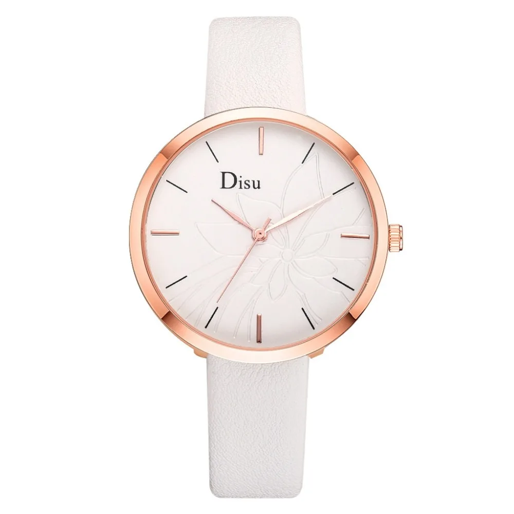 

Luxury Fashion Lady Leather Belt Watch Flower Bloom Analog Quartz Watch Relogio Feminino Clock Gift Wristwatch Luxury Bayan #A