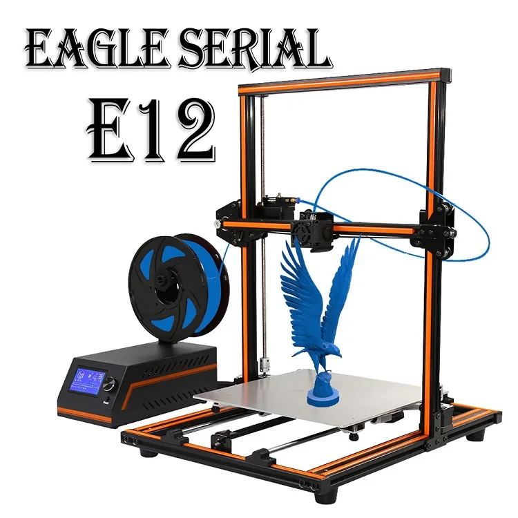 Anet E12 10m Anet E16 E12 E10 большой 3D принтер Высокая точность двойной оси Y направляющие стержни Prusa I3 настольный 3D принтер Impresora 3d с нитью накаливания - Цвет: Anet E12 10m