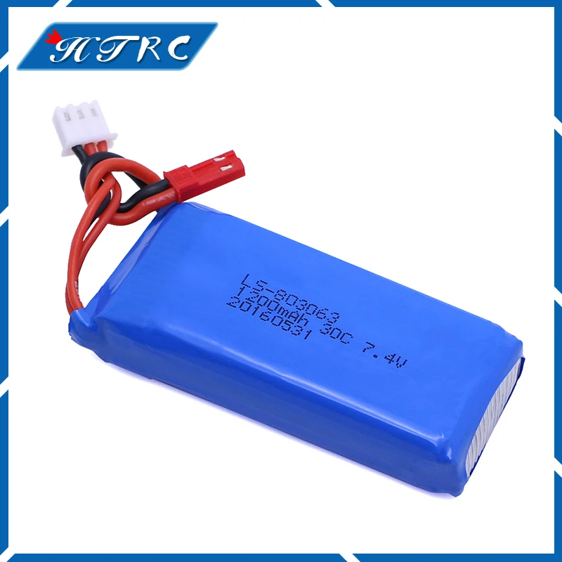 Lipo Batterie 7.4v 1200mAh 2 S 30C JST Pour WLtoys Quadcopter Drone 7.4 V 1200 mah V666 V262 V323 Hlicoptre |