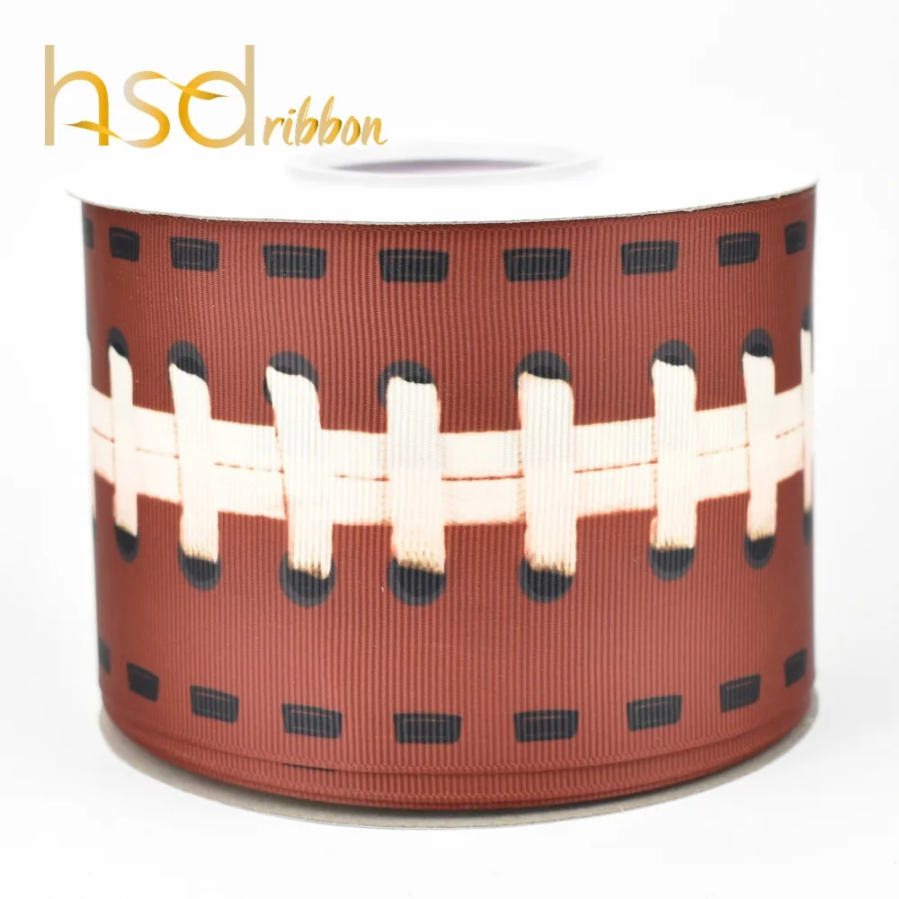 HSDRibbon Бесплатная доставка 3 &quot75 мм теплопередача печатных спортивных серий Grosgrain