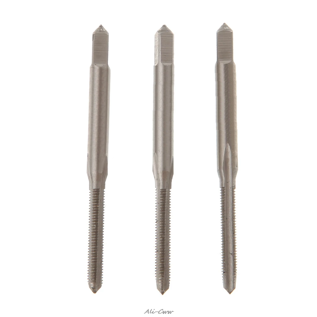 

2018 3Pcs/Set M3/M4/M5/M6 HSS Machine Hand Screw Thread Metric Plug Tap
