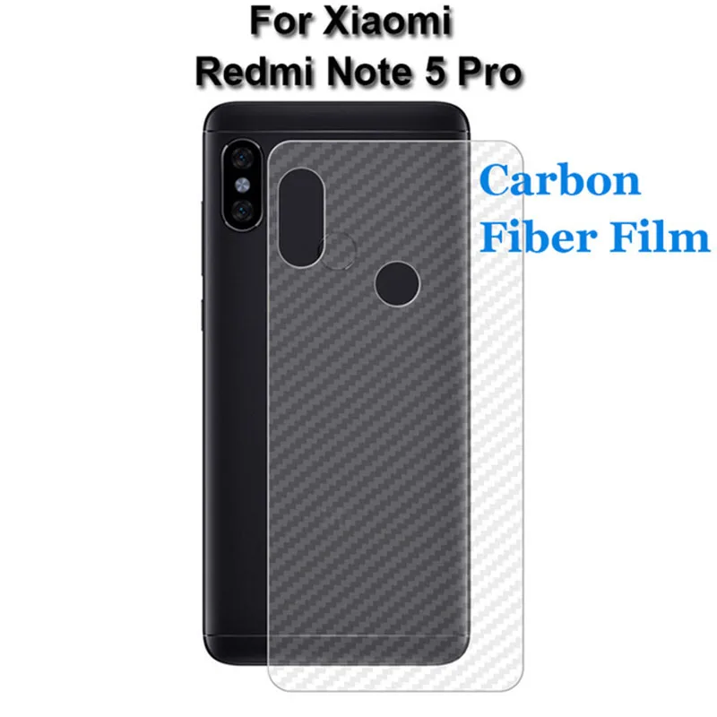 5 Упак. Защитная пленка для задней панели из углеродного волокна 3D Xiaomi Redmi Plus 5A Note