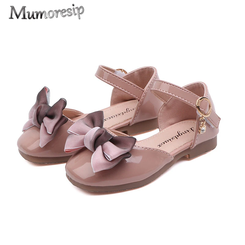 Mumoresip Kids Shoes For Toddlers Girl Big Children 1-10 Yrs Princess Sweet Dance Party Dress Shoes With Bow-knot Girls Sneakers