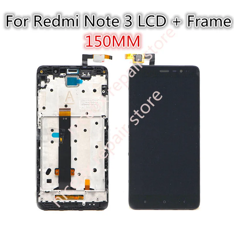 5 'ЖК дисплей для Xiaomi Redmi Note 3 ЖК экран сенсорный дигитайзер с рамкой датчик
