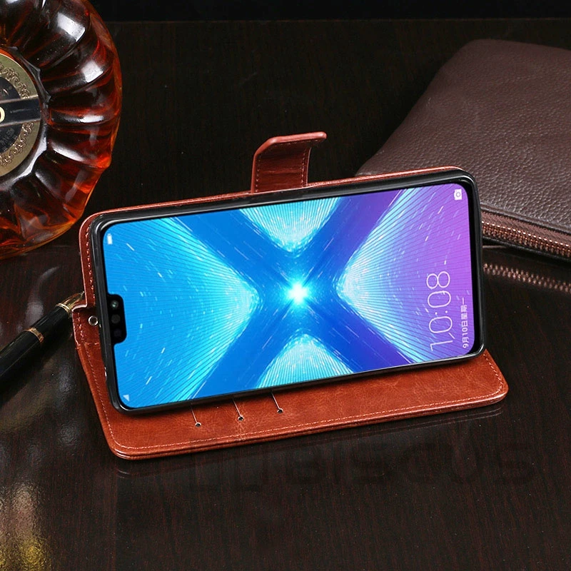 Роскошный защитный чехол-книжка из искусственной кожи чехол для Huawei Honor 10X вид 10