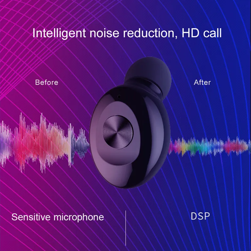 Hangrui 5,0 TWS беспроводные наушники Airdots Bluetooth HIFI спортивные водонепроницаемые наушники Handsfree Bluetooth наушники USB гарнитура
