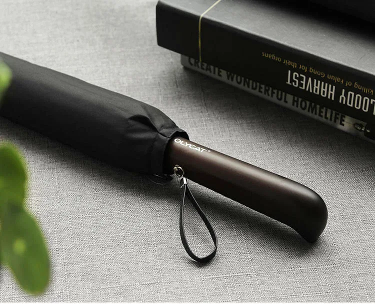 Hot Sale Rain Umbrella Men Good-Quality 24K Strong Windproof Glassfiber Frame Wooden Long Handle Women's Parapluie | Дом и сад