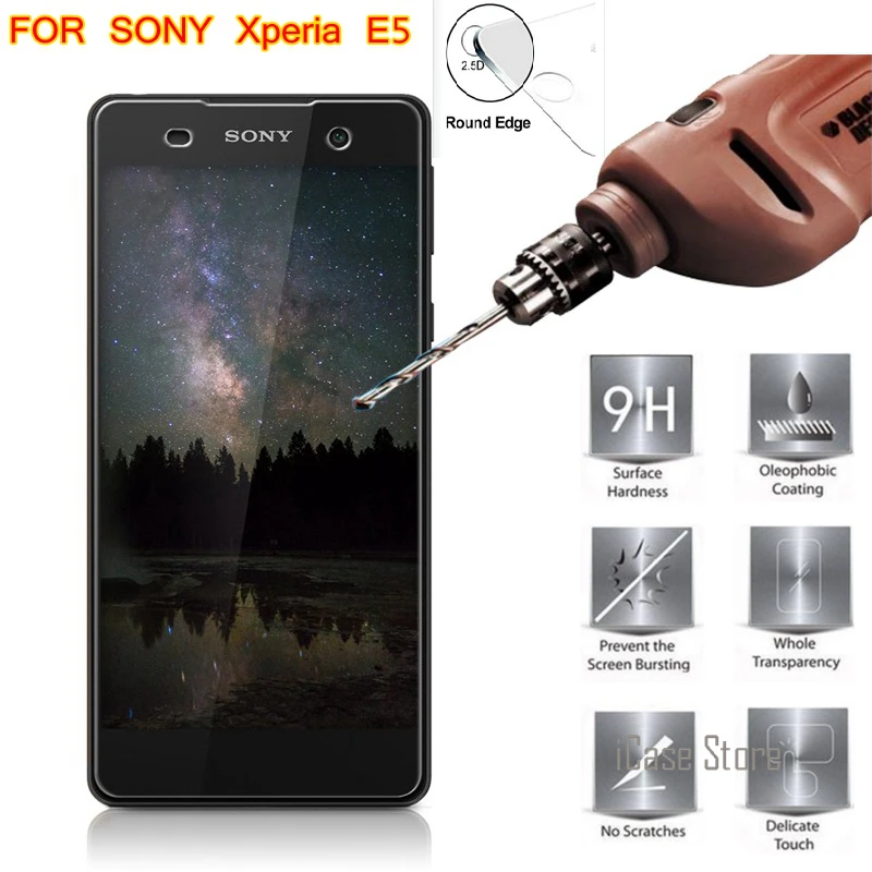 9 H премиум-класса из закаленного Стекло для sony Xperia E5 Экран Защитная пленка F3311 F3313 F