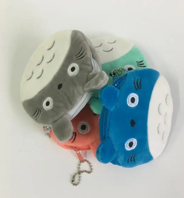 4 цвета-Kawaii CAT Cat 10 см плюшевый Кошелек для монет, кошелек для монет, сумочка, футляр Для монет; брелок плюшевая монета сумочка