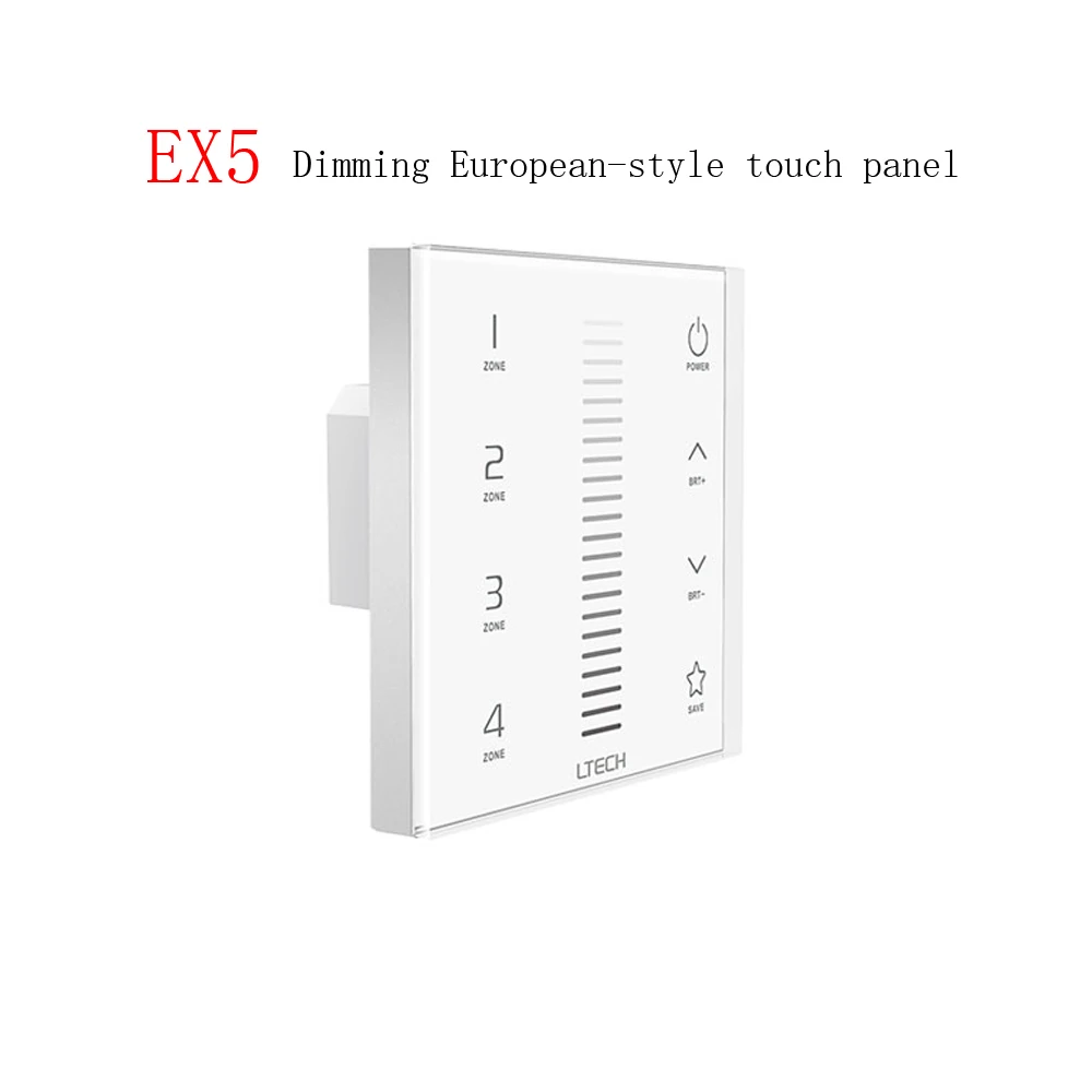 LTECH EX5 EX6 EX7 EX7S EX8 EX8S выключатели со светодиодным индикатором 4 зоны мультисенсорная