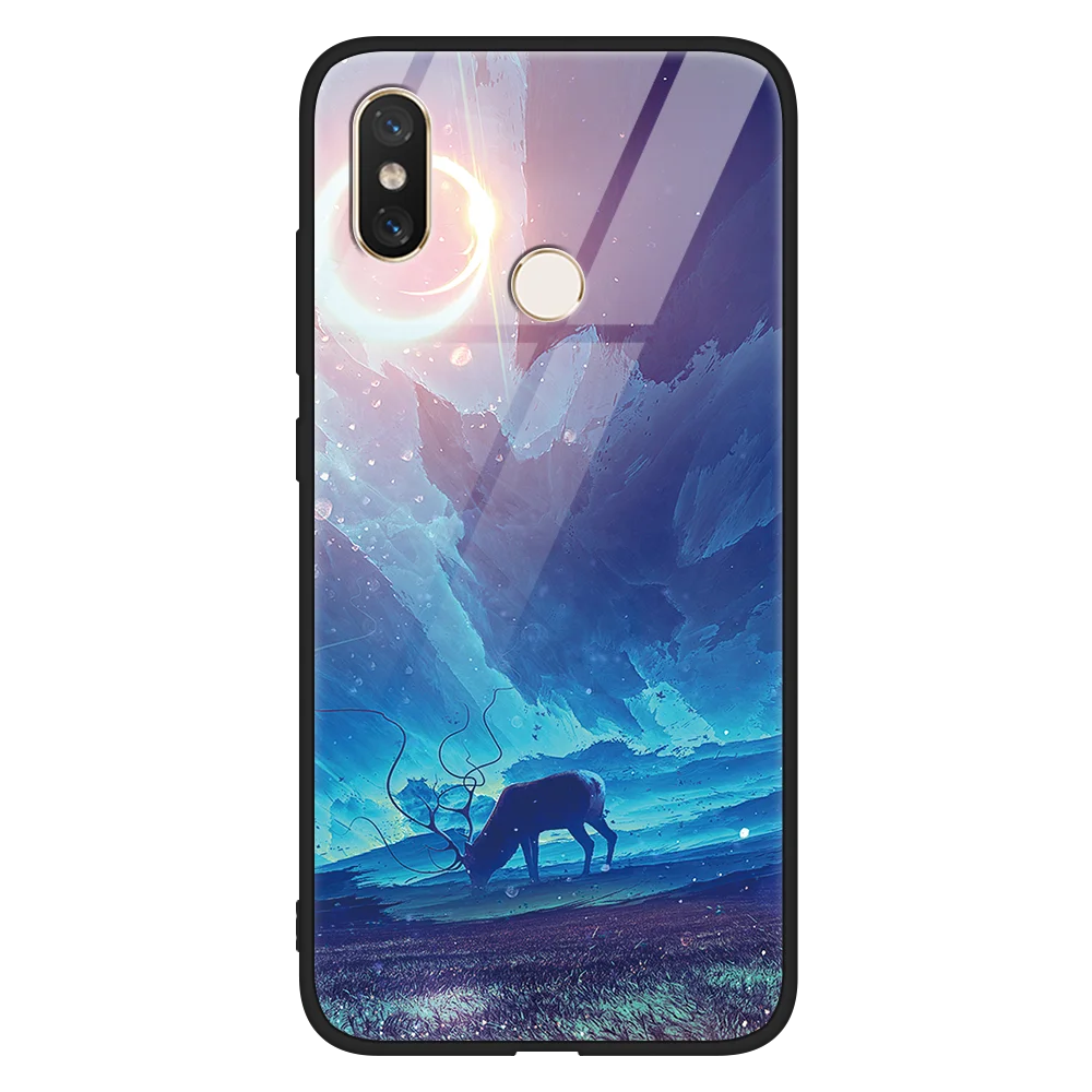 Стеклянный чехол для Xiao mi Red mi S2 6A 7A Note 5 6 7 K20 Pro Plus mi A3 8 Lite 9 9T для iPhone 6 6s 7 8 Plus 11 Pro X XR XS Max