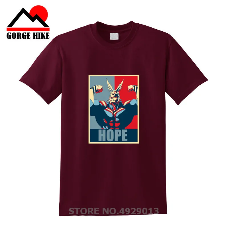 Мужская футболка с мангой All Might Hope Deku японская аниме Boku No Hero Academia|Мужские